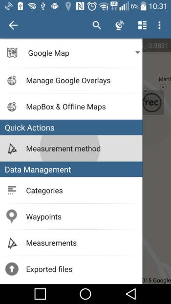 Choose measurement method.