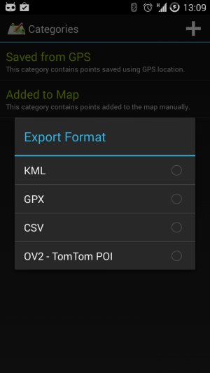 Export to OV2 (TomTom POI)